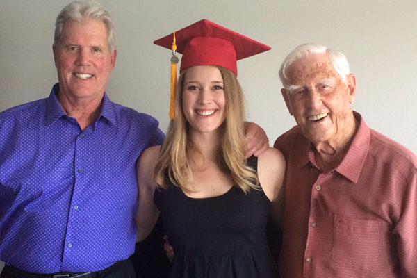 graduate with dad and grandfather